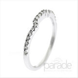 Parade Design 1/4 Ctw Diamond Wedding Band in 18K White Gold