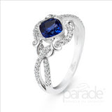 Parade Design 1/4 Ctw Diamond Bridal in 18K White Gold