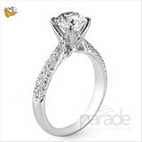 Parade Design 1/2 Ctw Diamond Semi-Mount Ring in 18K White Gold