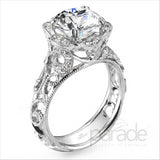 Parade Design 1/5 Ctw Diamond Semi-Mount Ring in 18K White Gold