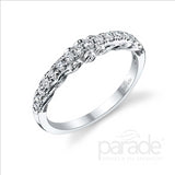 Parade Design 1/3 Ctw Diamond Wedding Band in 18K White Gold