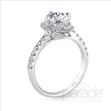 Parade Design 3/8 Ctw Diamond Semi-Mount Ring in 18K White Gold