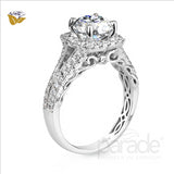 Parade Design 5/8 Ctw Diamond Semi-Mount Ring in 18K White Gold