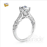 Parade Design 5/8 Ctw Diamond Semi-Mount Ring in 18K White Gold