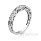 Parade Design 1/3 Ctw Diamond Wedding Band in 18K White Gold