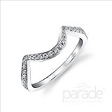Parade Design 1/5 Ctw Diamond Wedding Band in 18K White Gold