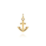 14K Yellow Gold Mini Anchor Pendant