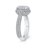 14K White Gold Semi-Mount to fit Round Diamond