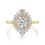 18K RG Diamond Semi Mount Ring