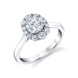 18k WG Diamond Semi Mount Ring