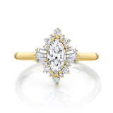 14K YG Diamond Semi Mount Ring