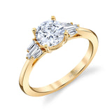 14K YG Diamond Semi Mount Ring