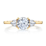 14K YG Diamond Semi Mount Ring