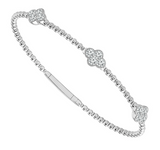 Cluster Diamond Flexie Bangle