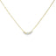 Mini Diamond Curved Bar Necklace