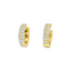 Diamond Huggie Hoop Earrings