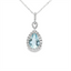 Aquamarine & Diamond Pendant