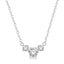 Diamond Three Stone Necklace