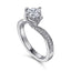 Round Diamond Twist Engagement Ring