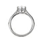 Oval Diamond Hidden Halo Engagement Ring