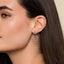Bujukan Sterling Silver Black Spinel Earrings