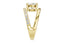 Round Diamond Asymmetrical Engagement Ring