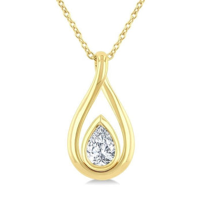 Diamond Teardrop Pendant