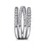 Bujukan Sterling Silver White Sapphire Fashion Ring