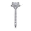 Cushion Diamond Halo Engagement Ring