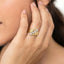 Mixed Shape Diamond Bypass Fashion Ring