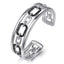 Bujukan Sterling Silver Black Spinel Bangle Bracelet