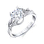 Round Diamond Nature-Inspired Engagement Ring