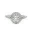 Round Diamond Double Halo Engagement Ring