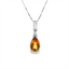 Citrine & Diamond Pendant