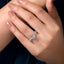 Round Diamond Hidden Halo Engagement Ring