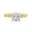 Round Diamond Accented Engagement Ring