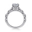 Round Diamond Hidden Halo Engagement Ring