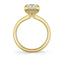 Emerald-cut Diamond Bezel Solitaire Engagement Ring