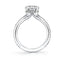 Round Diamond Hidden Halo Engagement Ring