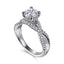 Round Diamond Hidden Halo Engagement Ring