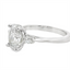 Oval Diamond Three Stone Hidden Halo Engagement Ring