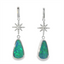 Australian Opal Doublet & Diamond Earrings