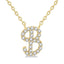 Script Initial Necklace