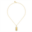 Diamond Medallion Pendant with Paperclip Chain