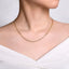 17" Hollow Paperclip Chain