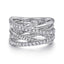 Sterling Silver White Sapphire Fashion Ring