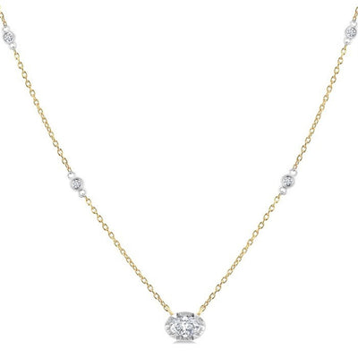 Diamond Station Necklace
