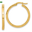 Grooved Hoop Earrings