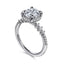 Round Diamond Hidden Halo Engagement Ring