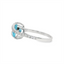 Blue Topaz & Diamond Fashion Ring